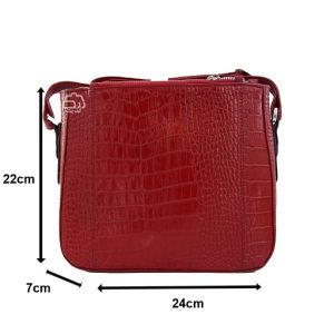 کیف دوشی زنانه چرم طبیعی مدل W3204 اسپرت