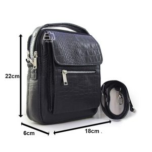 کیف رو دوشی چرم طبیعی مردانه و زنانه اسپرت مدل 577