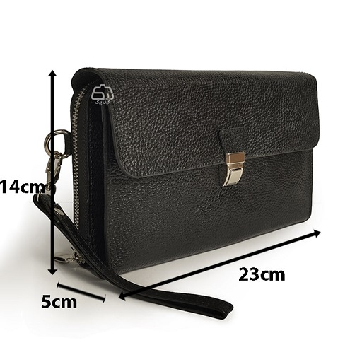 کیف دستی چرم پاسپورتی مردانه مدل 5504 - Image 2