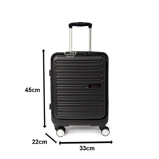 چمدان مسافرتی Crown مدل 617 سایز کوچک چرخدار جنس ABS باکیفیت و سخت - Image 2