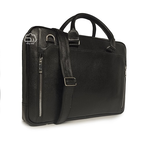 کیف اداری مدیریتی چرمی اسپرت مدل 5505 دودسته با ضربه گیر لپ تاپ 15.6 اینچی - Image 3