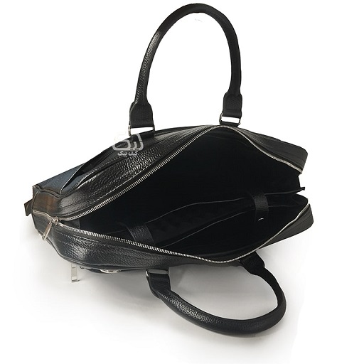 کیف اداری مدیریتی چرمی اسپرت مدل 5505 دودسته با ضربه گیر لپ تاپ 15.6 اینچی - Image 5