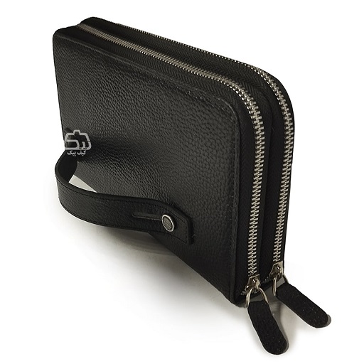 کیف دستی چرم طبیعی اسپرت مدل 5503 مناسب نگهداری مدارک و پول و کارت بانکی - Image 4