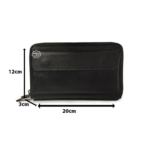 کیف دستی چرم طبیعی اسپرت مدل 5503 مناسب نگهداری مدارک و پول و کارت بانکی - Image 2